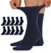 TUUHAW Diabetikersocken Herren 43-46 Diabetiker Socken Damen 10 Paar ohne Gummibund Comfort Baumwolle Dunkelblau Venenfreundlich Herrensocken Gesundheitssocken ohne Bund