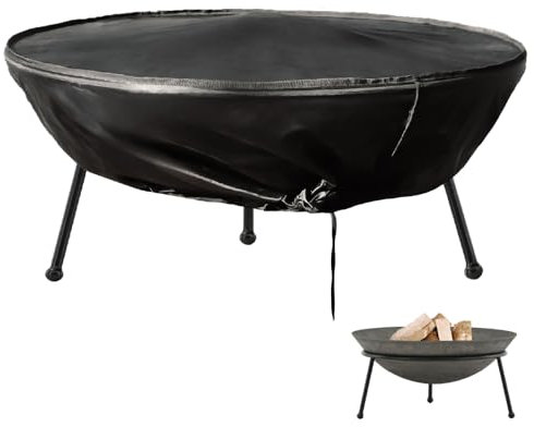 Linxor - BChe, Housse de Protection pour brasero - ImpermAble - Diam 85 cm x H 40 cm - Noir