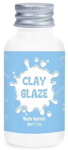 50 ml Air Dry Clay Glaze,glasuren für ton lufttrocknend,ton glasur ohne brennen, Tontöpfe zur Verhinderung von Rissen, Kratzern und Abrieb von Ton, auch mit Matte Effekt (Matte)