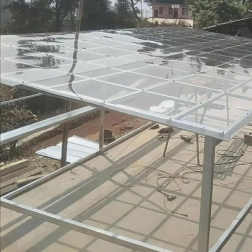 Dachbau Platten Polycarbonat-Gewächshausplatten, Durchsichtige Dachplatte Aus Acryl-Kunststoff, for Überdachung, Carport, Frühbeet-Ersatzschuppenplatte Im Freien, Wetterbeständig ( Size : 1.56x9m )