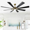 Depuley 72Ceiling Fans with Lights Remote Control,Reversible Industrial Ceiling Fan with App Control,8 Plywood Blades,5-Speed Ceiling Fans with Remote for Living Room,Office & Covered Outdoor,Copper