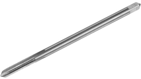 QUARKZMAN Taraud à Filetage Métrique M5 x 0.5 H2 100mm Fraiseuse à Filetage à Cannelure Droite Extra Longue, Outil de Réparation de Taraudage