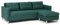 ebuy24 Marino Sofa BA1, Chaiselongue rechts oder Links gewendet (Velour grün)