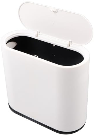 Yechiry 12-Liter-Mülleimer, Geruchsdichter, Wasserdichter Mülleimer, Schmaler Küchen-Mülleimer | Badezimmer-Mülleimer | Mülleimer für Schlafzimmer, Badezimmer, Büro, Küche
