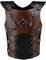 MDFCZXP Steampunk PU Leder Brustpanzer Verstellbarer Mittelalter Gladiator Schulter Brustrüstung Gothic Wikinger Ritter Weste Kürass,Braun,45cm