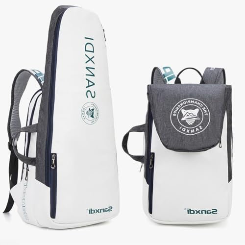 Daaxing Mochila de Tenis y Pádel, Bolsa Grande para Raquetas de Bádminton y Transporte (Gris)