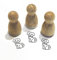 Stemplino® Ministempel - Motiv Tiere - 12mm Durchmesser - Holzstempel Kinder Schule Stempel Bullet Journal Stempel mit Tiermotive Stempel (F036)