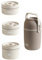 DAXUQIL Portable Insulated Lunch Box，3-Layer Stackable Leak Proof Insulated Food Container,Thermos Food containers for hot Food， Essential for Work, School, Camping and Picnics (Dark Brown)