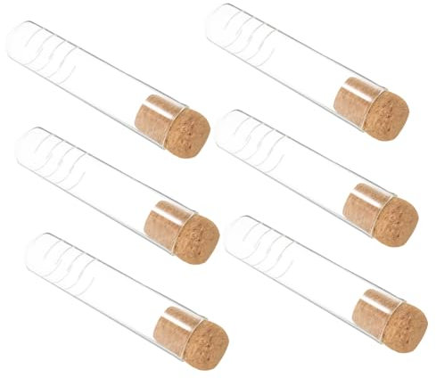 Cabilock 6piezas Infusores De Té De Vidrio Tapón De Corcho Filtro Transparente Adecuado Para Teteras