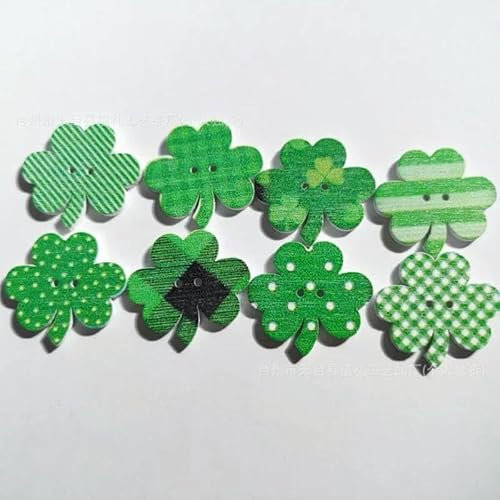 50 Stück grüne Holzknöpfe im Retro-Stil im frühen Stil, Nähen für Kleidung, für Kinder, Frauen, Notizbücher, Tagebucheinband, DIY-Deko-Patch, Mix Match, A, 25 mm