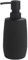 Moderne Seifenspender Schwarz, Nachfüllbarer Seifenspender Bad mit Vertikaler Textur, 280 ml Spülmittelspender Küche, Soap Dispenser mit Pumpspender (Schwarz Gestreift)