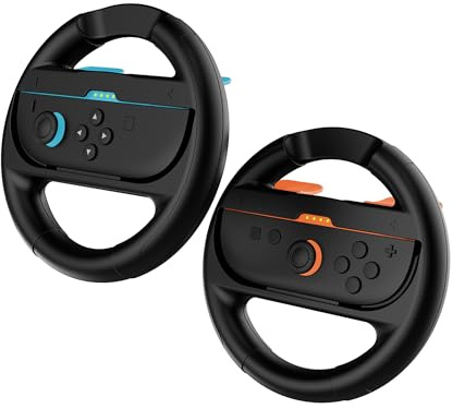 Blade – Dos Volantes para Nintendo Switch 2, Pack Compatible con Switch y OLED con Adaptador Incluido, Diseño Ergonómico.