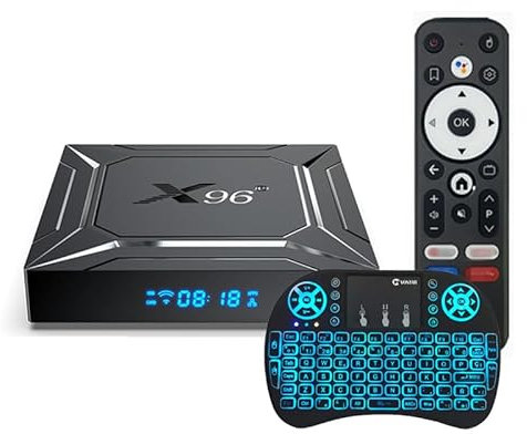 CHROX Android 14.0 TV Box, Octa-Core ARM Cortex-A55 WIFI 6 8K TV S-Tick, A-Ndroid Set-Top Box for WIFI +Bluetooth 5.0,Mini Wireless Keyboard,4GB+64GB