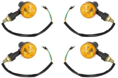 JNCGESW,NEU 4 X LED-Blinker 6V Blinker Bernstein Motorrad Blinker Lichter 6 Volt Blinker Motorrad