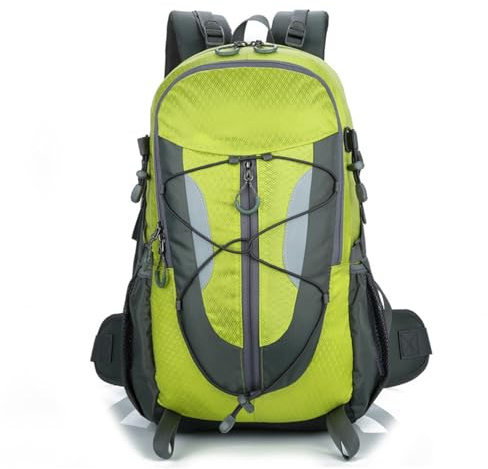 PORRASSO 30L Wanderrucksack Wasserdichter Rucksack Trekkingrucksack Reiserucksack Hiking Backpack für Damen Herren Camping Klettern Reisen Sport Grün