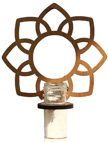 UNTERING Kristallregal, Blumenregal für Wand, Ecke, schwebende Regale für Kristalle und Steine, Schlafzimmer, Heimdekoration, Balkon, Gartenständer