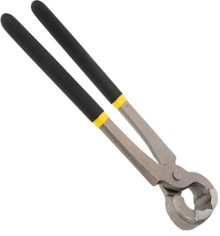 GALPADA Alicates para Recortar Pezuñas de Ganado Tijeras Metálicas Resistentes para Reparación de Herraduras Mango Ergonómico Antideslizante Uso Caballos Ovejas y Camellos