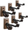 Donner Ganci Supporto Chitarra da Muro, Porta Chitarra da Muro, Gancio Parete di Legno di noce per Basso/ukulele/violino/mandolino, Appendi Chitarra da Muro (6 pezzi)