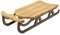 decopartners.eu Schlitten Nostalgie Holz, braun, 58 cm, Deko