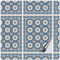 FoLIESEN Fliesenaufkleber für Bad, Küche, Badezimmer - Fliesen-Folie selbstklebend - Orientalische Azulejos -16 Klebefliesen, .:20x25 cm / 16-tlg. Set