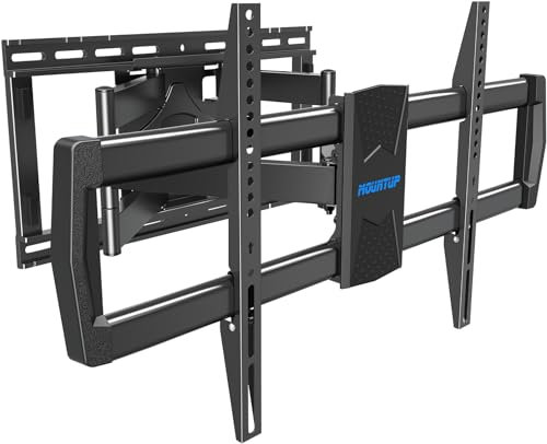 Mountup - Support Mural articulé pour TV de 47 à 228,6 cm - Support TV incurvé avec Inclinaison et Rotation pivotantes jusqu'à 151,8 kg, VESA 800 x 400, Convient aux Clous de 40,6 à 61 cm