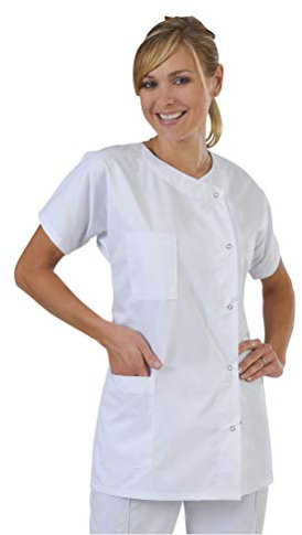 VALICLUD Weißes Kurzarm Hemd Arzt Arbeitskleidung Krankenschwester Hemden Kleidung Cosplay Material Schutz Haut