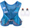 Reflective Hydration Pack Backpack Running Hydration Vest Marathon Runner Rucksack Cycling for Men & Women (Blue - with 2 250Water Bottles)