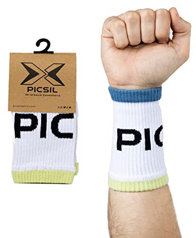 Picsil Sport Schweißbänder, saugfähiges Baumwollarmband für Crosstraining, Paddel, Tennis, Fitness, Unisex (Weib)