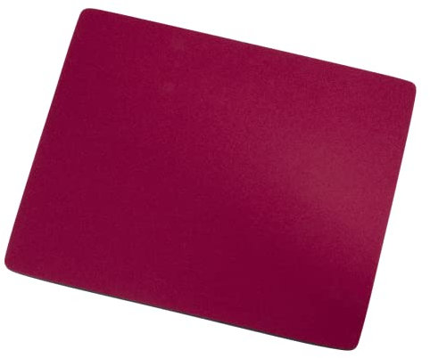Hama Tapis de Souris (Tapis Souris Mousepad 22.3 x 18.3 cm, Ultra Mince, Idéal Bureau ou Jeux Vidéo, Dessous antidérapant, Résistant) Rouge