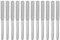 sourcing map 12pcs Diamond Coated Chainsaw Sharpener Bits 5/32 4mm Cylinder Head Electric Chain Saw Grinder
