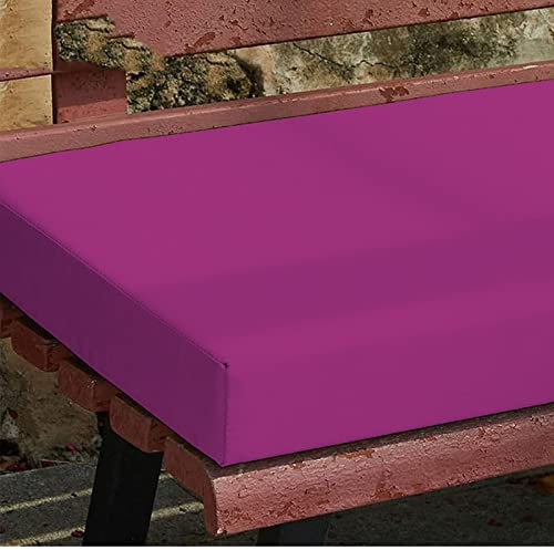Bankkissen, Benutzerdefinierte Größe Langes Stuhl-Sitzkissen Outdoor Indoor Garten Schaukelstuhl Sitzpolster Wasserdicht Rutschfestes Fenstersitzkissen (lila, 120 x 40 x 5 cm)