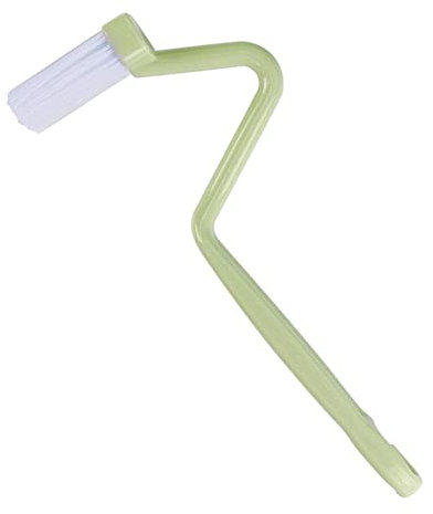 Curved Toilet Brush, Long Handled Toilet Brush With V-Shaped Head, Under Rim Toilet Brush, Multipurpose Ergonomic Cleaning Brush For Cleaning Gas Stove, Sink, Toilet Corner(Green)