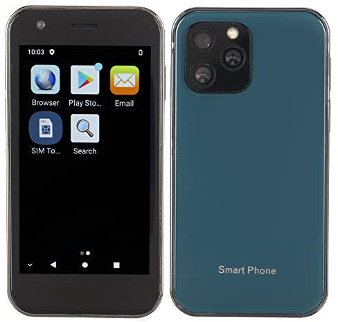 Smartphone XS12 Mini 4G Sbloccato, il più Piccolo Telefono Cellulare Android XS 12 4G, Touch Screen HD Super Piccolo da 3 Sbloccato Ottimo per i Regali degli Studenti, 4GB 32GB (Oceano blu)