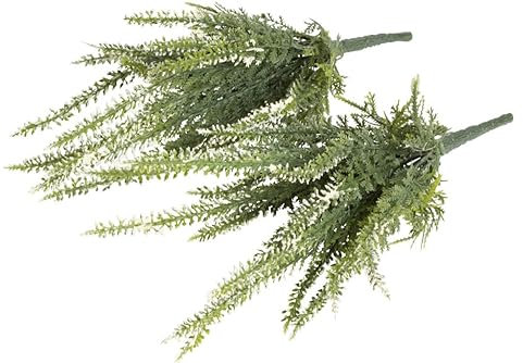Botanic-Haus künstliche Erika/Erikabusch/Heidekraut mit 15 Stielen Farbe: Creme-weiß (2 Stück)