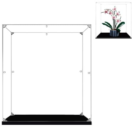 BOOVAX Acryl Vitrine für Lego-10311 - Schaukasten Kompatibel mit [Orchidee 10311] - 35x30x45cm (Nur Vitrine)