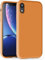 TAXXOE Silicone Case with iPhone XR Case Soft Ultra Slim Protective Shockproof Liquid Silicone Phone Case,Anti-Scratch Microfiber Lining，6.1 inch-Orange