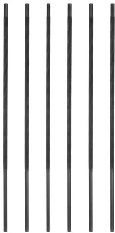 QUARKZMAN 6pz Lima Motosega 3/16(4.8mm) Acciaio Carbonio Temprato a Raspatura Rotonda Manico Plastica Lucidatura Catena Motosega