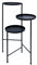 Spetebo Metall Blumentopf Ständer mit 3 Etagen - 70 x 52 cm - Pflanzenregal schwarz ausklappbar - Blumentreppe Pflanzenständer Blumenregal Pflanzentreppe Regal Ständer für Pflanzen und Blumen