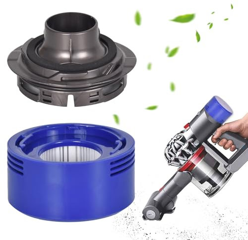 Motor-Heckabdeckung Kompatibel mit V7/V8, Ersatz für V7 V8 Staubsauger Zubehör aus Robuste Kunststoff, Heckabdeckung Ersatzteile für V7/V8 Motors mit 1 Nachfilter, Ersatz Zubehör für V7/V8 Motors