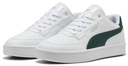 PUMA Unisex CAVEN 2.0 Sneaker, White-Dark Myrtle Silver, 38.5 EU