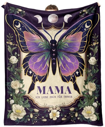 Giftasy Geschenke für Mama - Kuscheldecke, Geburtstagsgeschenk für Mama, Geschenk Mama Geburtstag, Beste Mama Geschenk, Muttertagsgeschenke für Mama, Besondere Geschenke für Mama, Geburtstag Mama