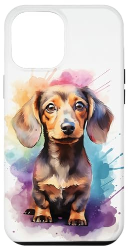 Watercolor Miniature Dachshund Case for iPhone 12 Pro Max