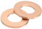 QUARKZMAN Arandela Plana M6, 25 Piezas Arandelas Planas de Cobre de 12 mm de Diámetro Anillo de Sellado Metálico para Tornillos, Pernos y Tuercas