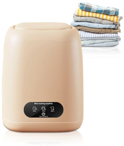 Zinueen Mini Machine à Laver Pliable, Portable, Petite Machine à Laver Mobile, avec Sèche-Linge, pour Camping, Voyage, Voiture de Tourisme et Dortoir, 9 l, 1,35 kg, pour Chaussettes, Sous-Vêtements et