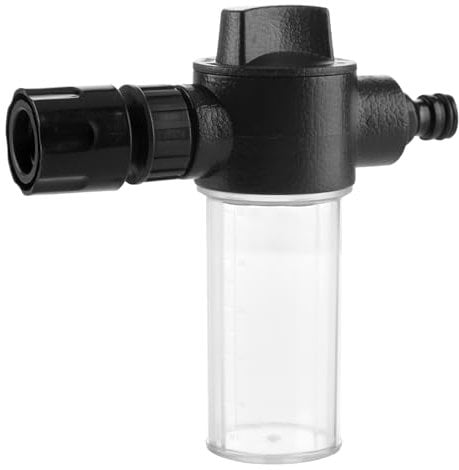 Adjustable Garden Hose Foam Water Sprayer High Pressure Water Gun with Jet Pot Soap Dispenser Nozzle Multi-Purpose Tool for Car Wash, Pet Shower, Lawn & Plant Watering Window Watering Cleaning