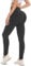 AMIYOYO Scrunch Butt Leggings Damen Push Up High Waist Sport Leggins Booty Elastische Yoga Hose Gym Po Sportsleggings Fitness Blickdicht Sporthose(Dunkelgrau,S)