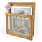 Pubgeer Zeitschriftenständer aus Holz, zur Wandmontage, Boho-Stil, Wandordner, Aktenhalter für Eingangsbereich, Wohnzimmer, Kinderzimmer und Büro, Zeitschriftenhalter, hängender Post-Organizer (braun)