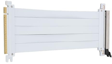 VELATEMOR PCIE 5.0 X16 Riser -Kabel, Flexibler GPU -Erweiterungs -Steigerungskabeladapter, PCI E 5.0 Spezifikationen PCI Express 5.0 X16 GPU Riser Card Cable (30cm)