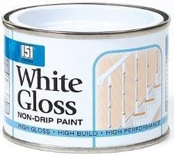 ASA® 151 Coatings Non Drip White Gloss Paint Hard Drying High Gloss High Performance No Runs High Build Glossy Finish Interior Exterior for Wood & Metal 180ml