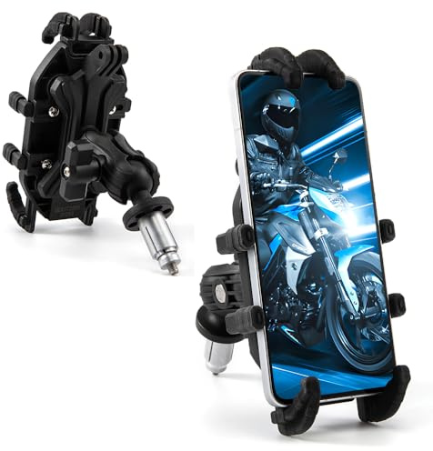 evomosa Supporto per Telefono per Moto Supporto per Staffa GPS Regolabile per Smartphone su Moto con Foro per R1 R6 S1000RR F5 CBR650F VFR1200 (Stile B)
